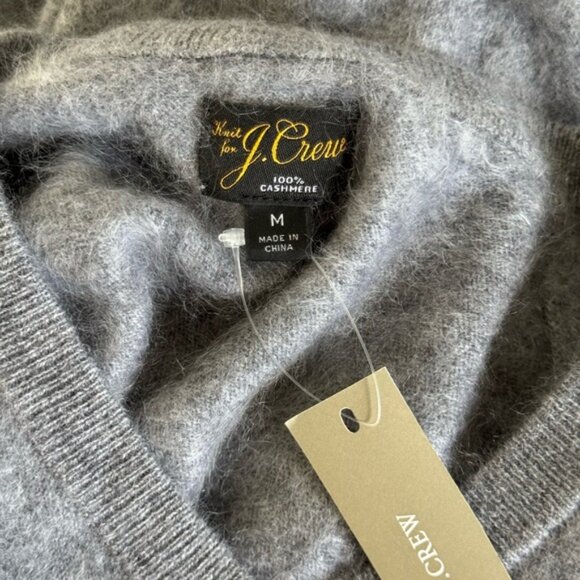 NWT Knit for J.Crew Men’s Brushed Cashmere V-Neck Sweater Vest Size M - Picture 5 of 7